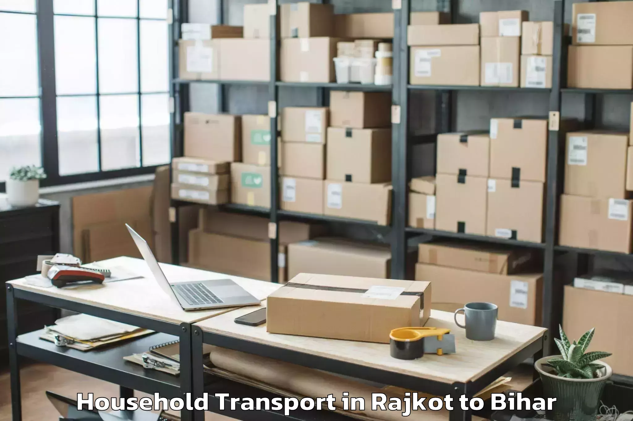 Get Rajkot to Dhamdaha Household Transport